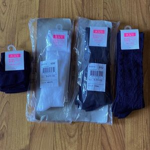 Brand new girls uniform socks  size 11-13